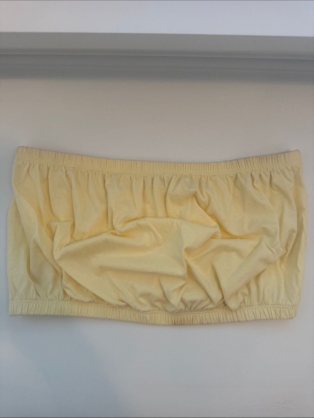 Wilfred Pale Yellow Bandeau Tube Top